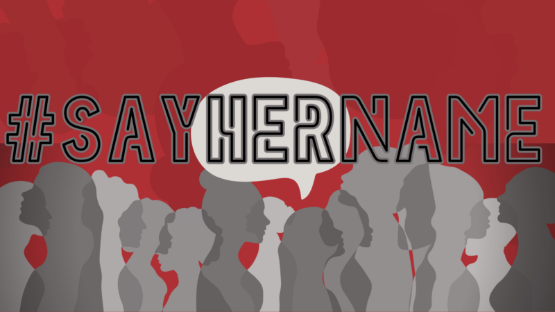 #sayhername title slide
