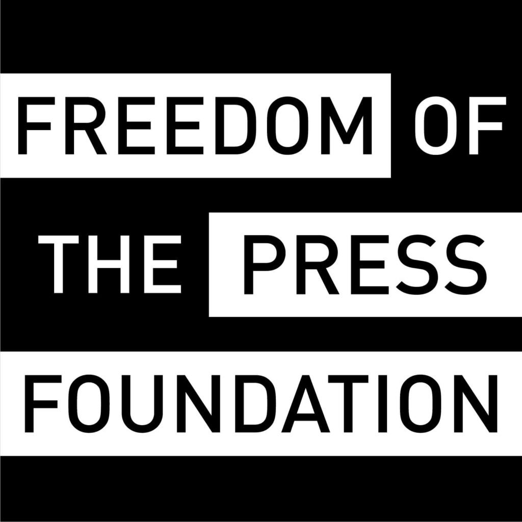 [Freedom of the Press Foundation logo] link to website